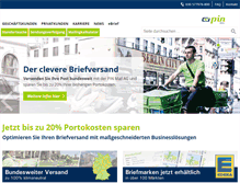 Tablet Screenshot of pin-ag.de